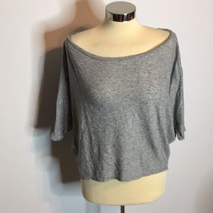 Vince oversized cotton cropped top